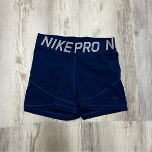 Blue Nike Pro Shorts
